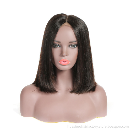 Brazilian Remy Hair Long  Bob Wig Pre Plucked 13*4 Short Lace Front Human Hair Wigs For Black Women
